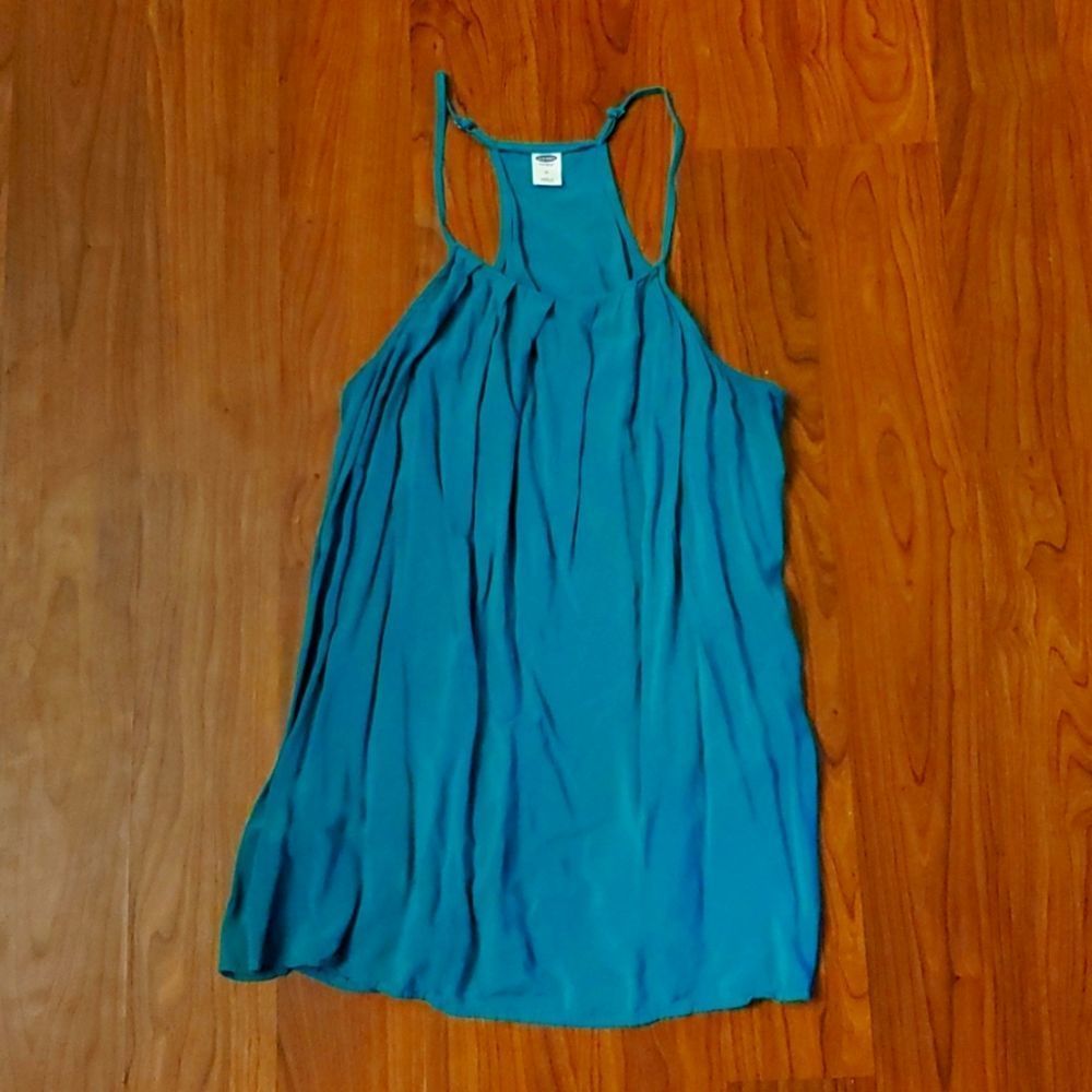 Old Navy teal tank blouse